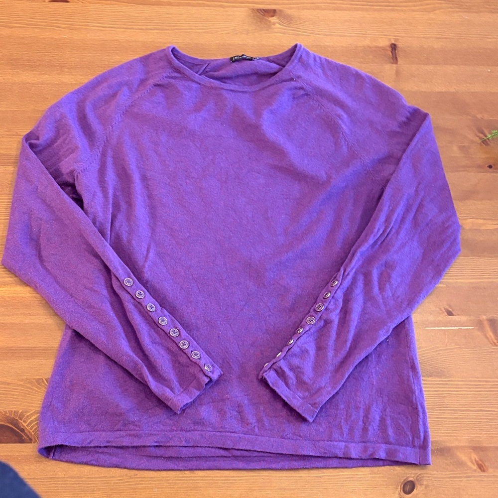 JMcLaughlin Purple Jamey Pullover Sweater